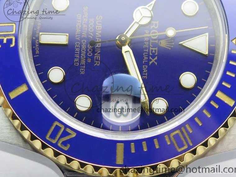 0401 Submariner 116613LB Wrapped SS YG VRF 1:1 Best Edition Blue Dial A Fashionable 3533
